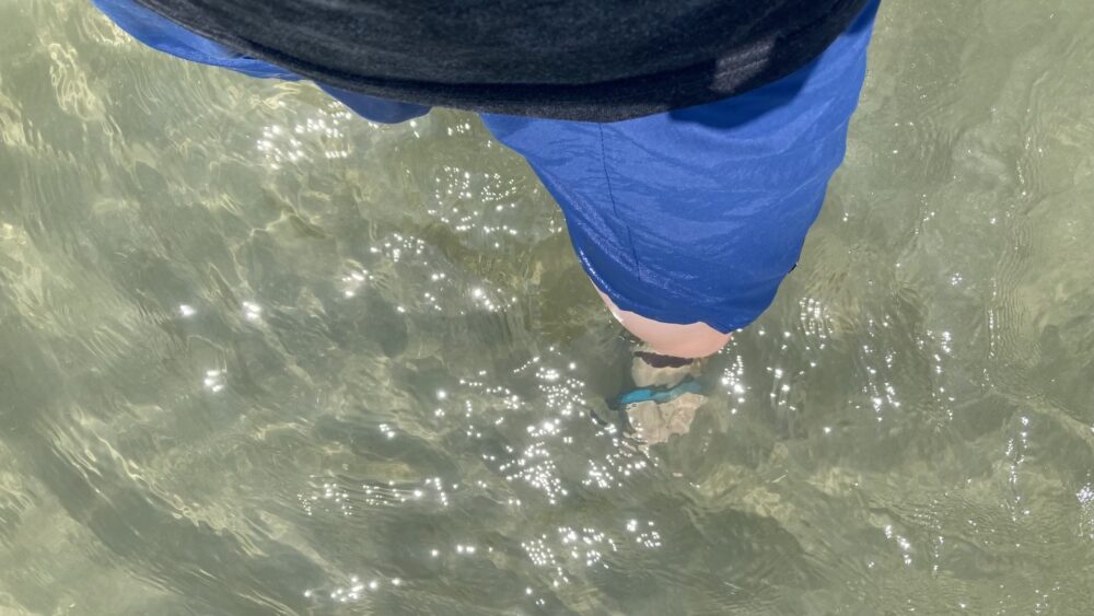 バギーズショーツで水遊び