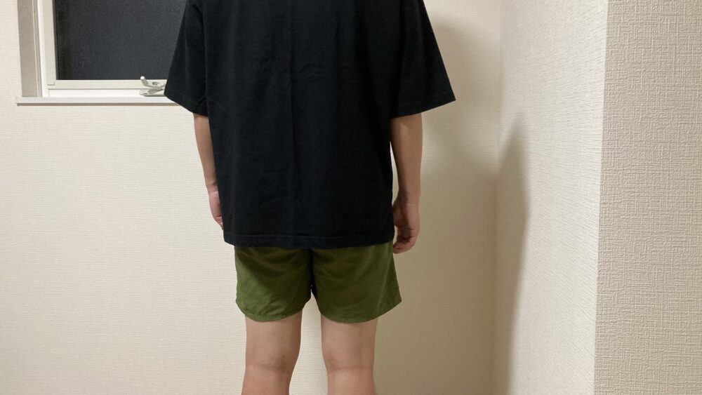 バギーズショーツXSサイズ着用後ろ