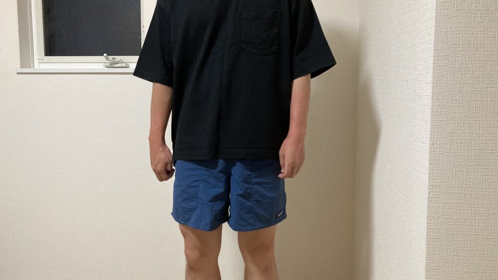 バギーズショーツSサイズ着用正面