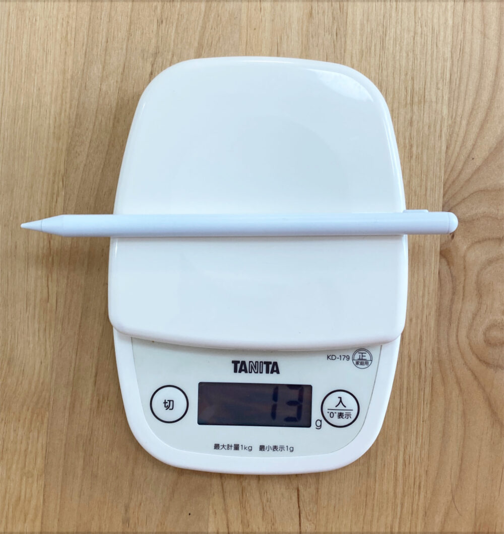 ダイソータッチペンの重さ測定