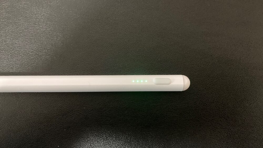 ダイソータッチペンのバッテリー残量表示ランプ