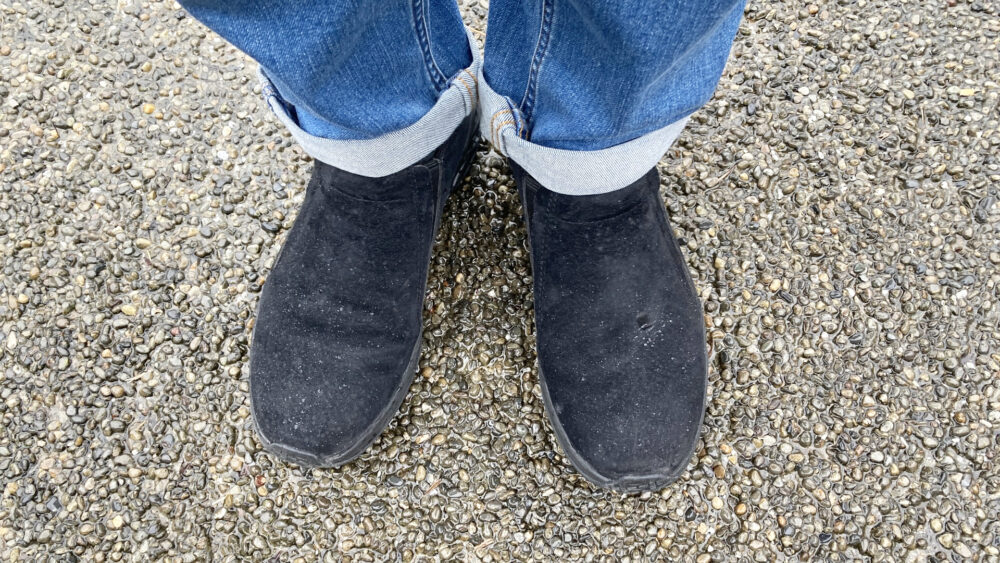 雨の日にジャングルモック2.0を履いてみた