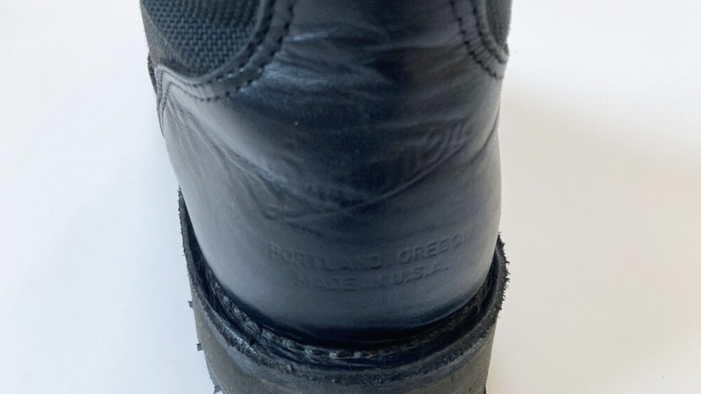 ダナーライトの踵部分