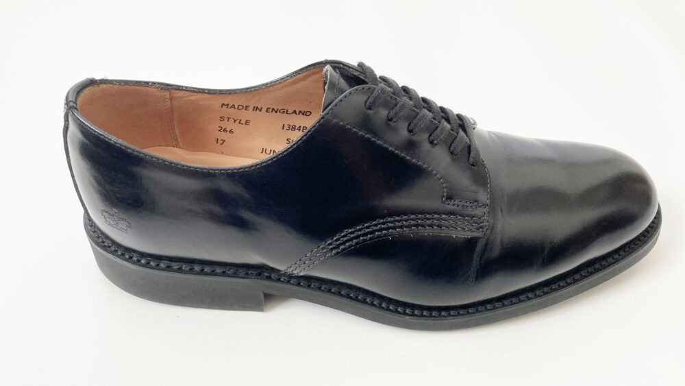 サンダース オフィサーシューズを横から見たところ