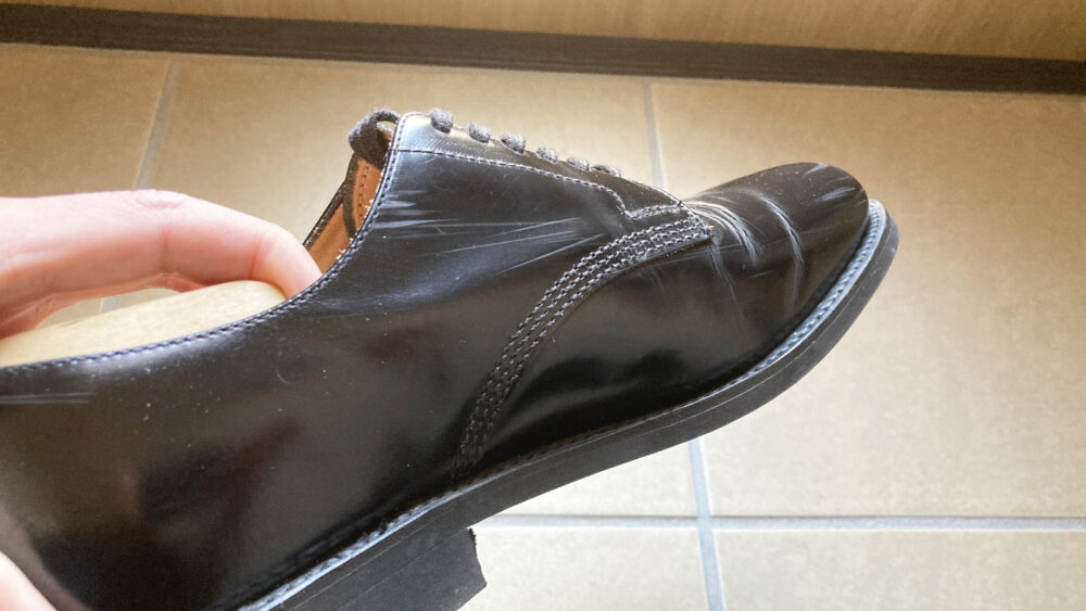 側面の傷ビフォー