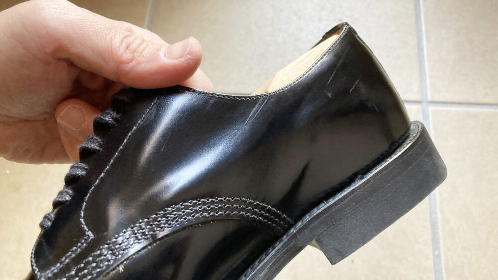 かかと付近の傷アフター