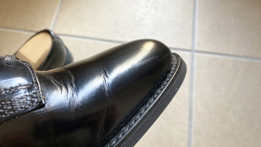 つま先内側の傷アフター