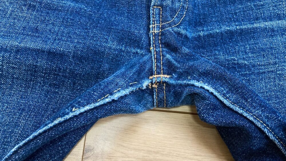 orslow107股のダメージ