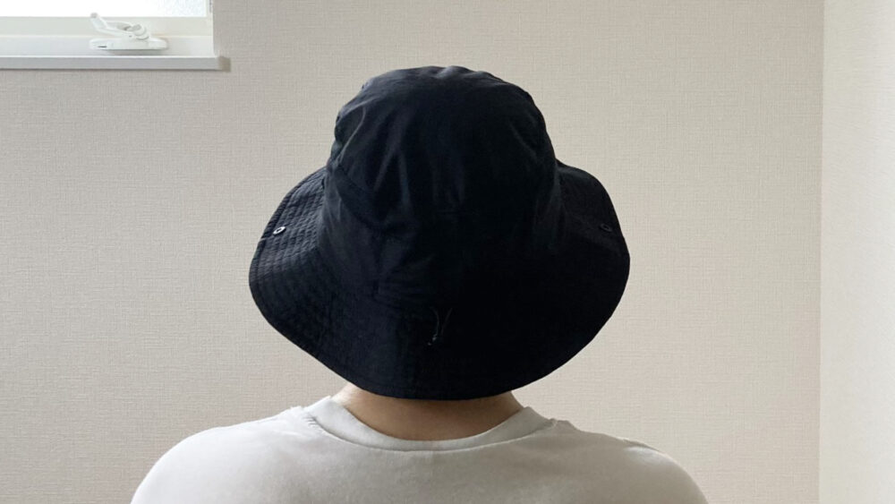 ブリマーハット被ったところ後ろ