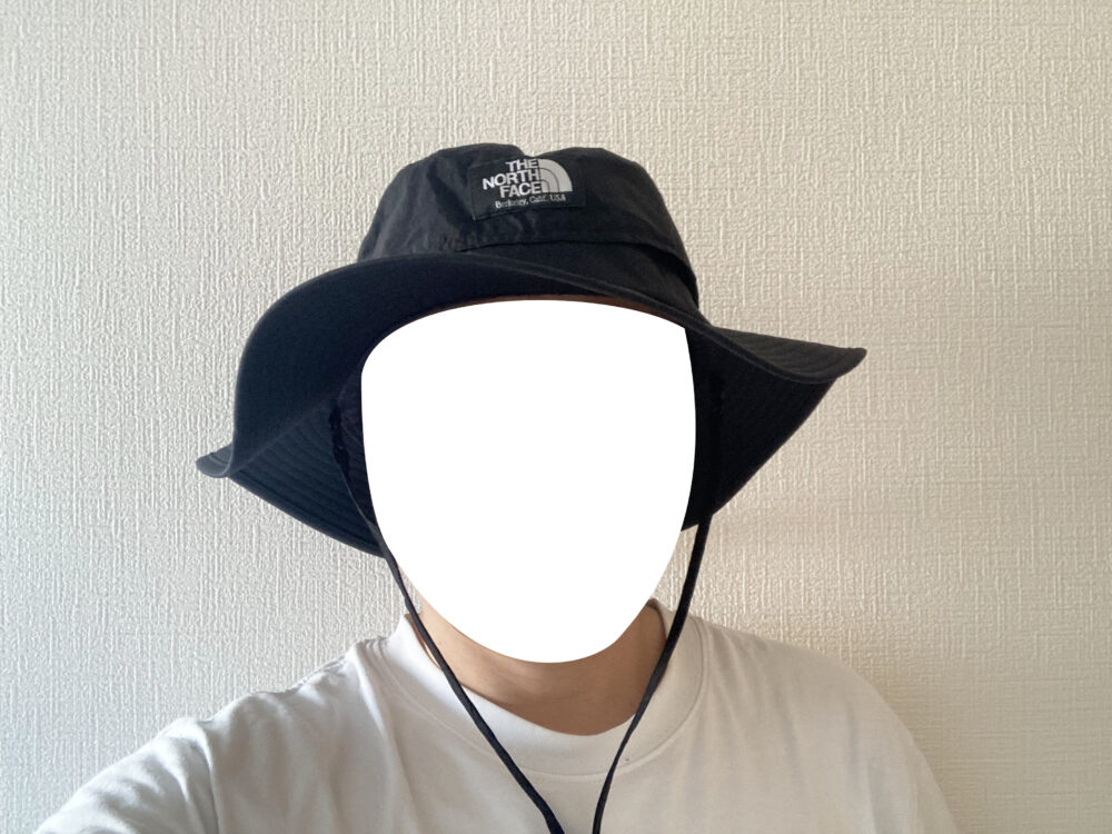 ホライズンハットを筆者が被ったところ
