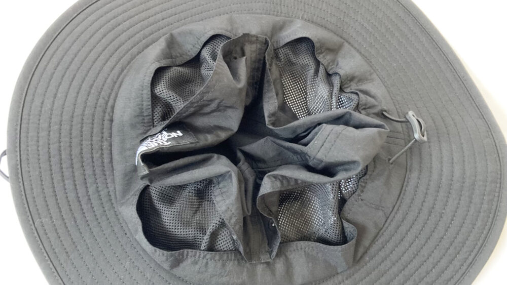 ホライズンハットのベンチレーションメッシュパネル全体
