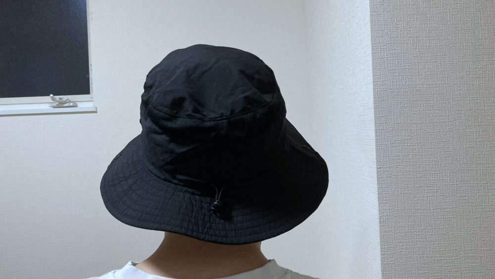 ブリマーハット着用後ろ